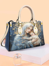 Damen Faith Virgin Mary Ledertasche Umhängetasche